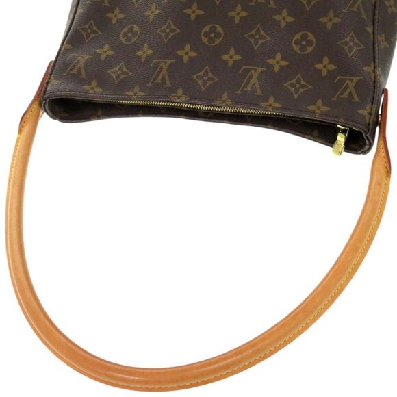 LOUIS VUITTON Authentic Brown Monogram Looping GM Shoulder Bag - Picture 6 of 11